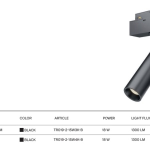 Spot LED, accesoriu pentru sina magnetica S35, Focus LED 18W 4000K 131243 universul-luminii.ro