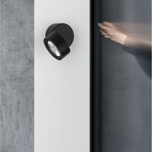 Spot LED aplicat ajustabil perete/tavan UNIVERSAL alb/negru - Img 3