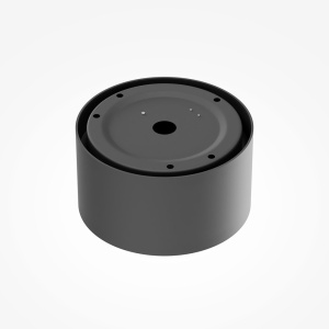 Spot LED aplicat design tehnic Vega D-12cm negru/auriu - Img 6