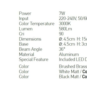 Spot LED aplicat directionabil design modern Lian 36 negru mat - Img 2