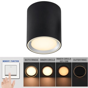 Spot LED aplicat Fallon long negru 4-Step MOODMAKER - Img 3