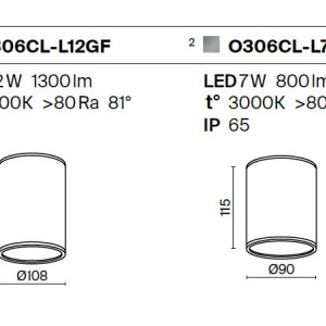 Spot LED aplicat pentru iluminat exterior design modern Bar grafit 9,5cm 178543 universul-luminii.ro