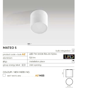 Spot LED aplicat tavan/plafon MATEO S - Img 3