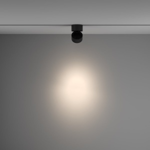 Spot LED dimabil, accesoriu pentru sinele monofazate Unity, Yin negru 4000K - Img 3
