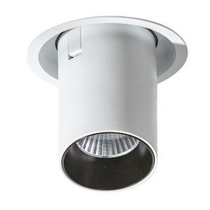 Spot LED dimabil incastrabil, directionabil pentru tavan/plafon LUNA negru 183113 universul-luminii.ro