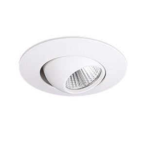 Spot LED directionabil incastrabil tavan fals YUCA ROUND TILTED alb H0104 MX - Img 1