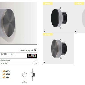 Spot LED incastrabil ambiental trepte/scari TAZ negru ZZ AZ3369 81253 universul-luminii.ro