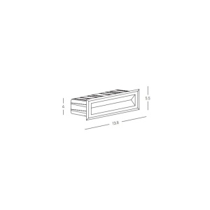Spot LED incastrabil de exterior iluminat scari ambiental IP65 Sigrid A 154533 universul-luminii.ro