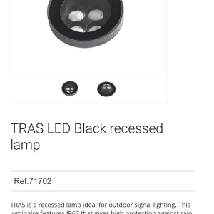Spot LED incastrabil de exterior orientabil TRAS 8W 48803 universul-luminii.ro