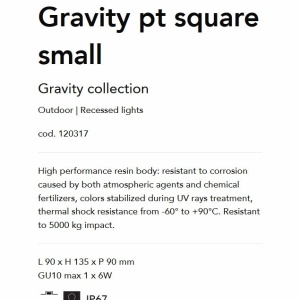 SPOT LED INCASTRABIL GRAVITY PT SQUARE SMALL - Img 2