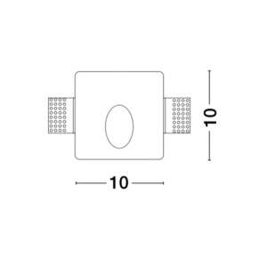 Spot LED incastrabil ideal pentru iluminat scara sau hol CIROCCO, 10x10cm NVL-9879106 81523 universul-luminii.ro