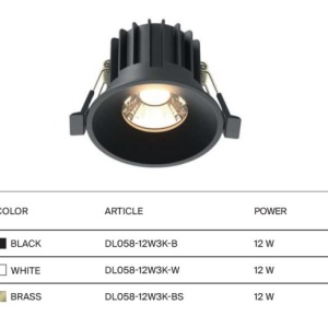 Spot LED incastrabil iluminat tehnic Round D-8cm alb 227843 universul-luminii.ro