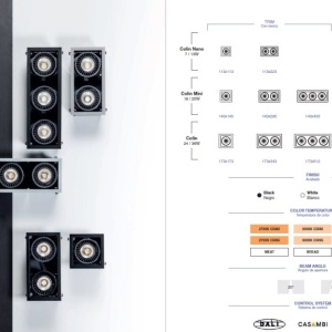 Spot LED incastrabil MINI COLIN-2 Black recessed CRI95 36-50W 2700K 20° 207073 universul-luminii.ro