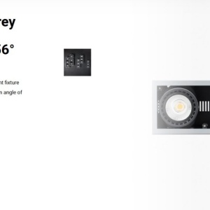 Spot LED incastrabil MINI COLIN-3 Grey recessed CRI95 54-75W 2700K 56° 110143 universul-luminii.ro