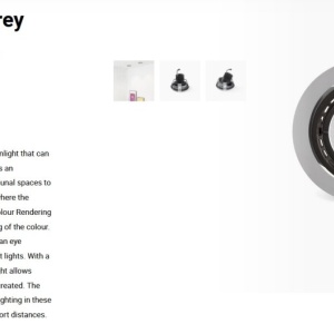 Spot LED incastrabil MINI-OPTIC Grey downlight LED CRI95 17/24W 3000K 20° 1920/2615 lm 110713 universul-luminii.ro