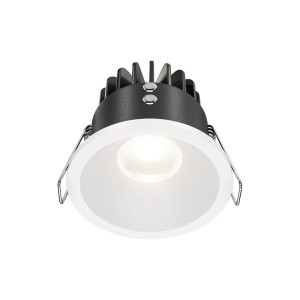 Spot LED incastrabil pentru baie design tehnic IP65 Zoom alb 4000K