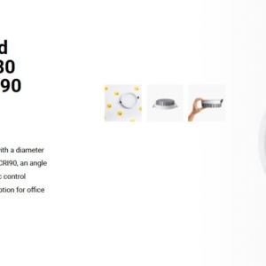 Spot LED incastrabil recessed white 13W 18cm 90 grade 3000K CRI90 triac 113603 universul-luminii.ro