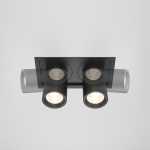 Spot LED incastrabil rotativ retractabil Hidden 2 negru 146963 universul-luminii.ro