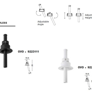 Spot LED incastrabil tavan ajustabil OVO alb 223613 universul-luminii.ro
