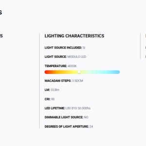 Spot LED incastrabil TULIPA Black recessed downlight 10W 24° 4000K CRI90 112743 universul-luminii.ro