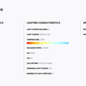 Spot LED incastrabil TULIPA Black recessed downlight 10W 36° 2700K CRI90 triac 112793 universul-luminii.ro