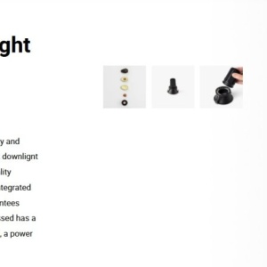 Spot LED incastrabil TULIPA Black recessed downlight 10W 36° 4000K CRI90 108113 universul-luminii.ro