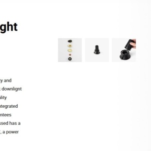 Spot LED incastrabil TULIPA Black recessed downlight 7W 24° 2700K CRI90 dali 111133 universul-luminii.ro