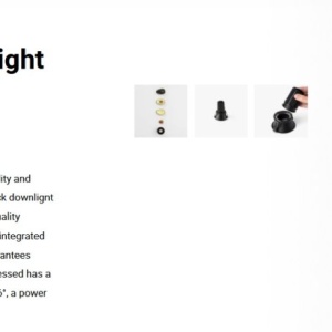 Spot LED incastrabil TULIPA Black recessed downlight 7W 36° 3000K CRI90 dali 111453 universul-luminii.ro