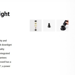 Spot LED incastrabil TULIPA Black recessed downlight 7W 55° 3000K CRI90 dali 111733 universul-luminii.ro