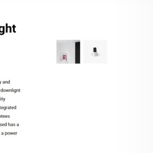 Spot LED incastrabil TULIPA White recessed downlight 10W 15° 2700K CRI90 triac 112253 universul-luminii.ro