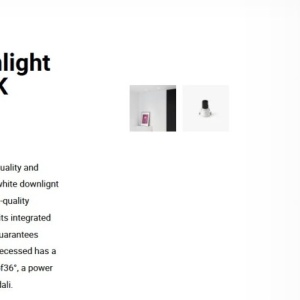 Spot LED incastrabil TULIPA White recessed downlight 10W 36° 2700K CRI90 dali 112763 universul-luminii.ro
