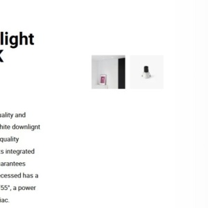 Spot LED incastrabil TULIPA White recessed downlight 10W 55° 2700K CRI90 triac 112933 universul-luminii.ro