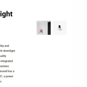 Spot LED incastrabil TULIPA White recessed downlight 10W 55° 3000K CRI90 triac 112983 universul-luminii.ro