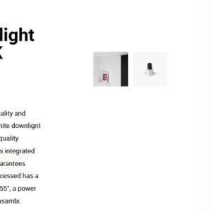 Spot LED incastrabil TULIPA White recessed downlight 10W 55° 4000K CRI90 casambi 113033 universul-luminii.ro
