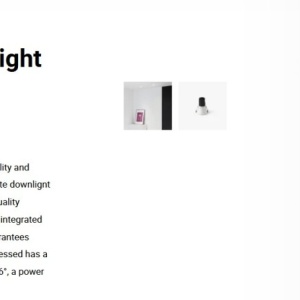Spot LED incastrabil TULIPA White recessed downlight 7W 36° 3000K CRI90 111423 universul-luminii.ro