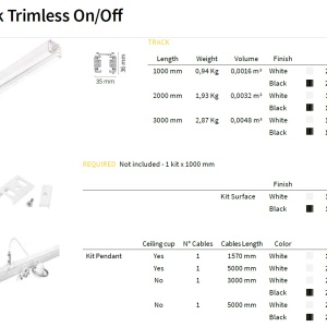 Spot LED pe sina directionabil SMILE mini 15W 3000K CRI80 24° alb 189574 175493 universul-luminii.ro