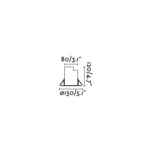 Spot orientabil / incastrabil de exterior pentru pavaj 13cm GEISER 8W 70310 196483 universul-luminii.ro
