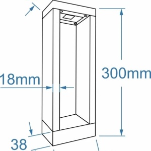 Stalp de exterior CAVALIO 30 IP65 3000K gri inchis - Img 2