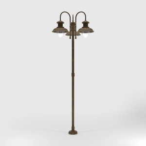 Stalp exterior IP44 realizat manual din alama Amalfi - Img 3