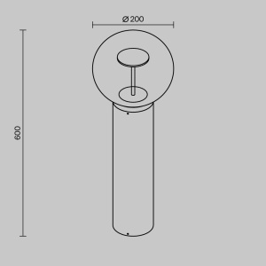 Stalp exterior LED IP65 Velora H-60cm - Img 4