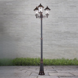 Stalp exterior stil clasic IP44 H260cm Kenzo AL 11K/360.PF8T3 schw.-kupfer OR - Img 8