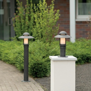 Stalp iluminat exterior din fier forjat, inaltime 100cm, AL 6521 61433 universul-luminii.ro