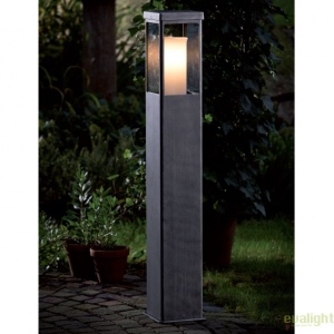 Stalp iluminat exterior din fier forjat, inaltime 110cm, AL 6832