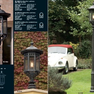 Stalp iluminat exterior din fier forjat, inaltime 272cm, AL 6740 180643 universul-luminii.ro