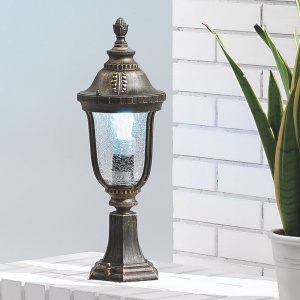 Stalp iluminat exterior IP23 H51cm August AL 11-1121/1 Patina OR 180313 universul-luminii.ro