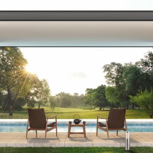 Stalp iluminat exterior IP44 Louvre H-90cm 052-900 SRT 185473 universul-luminii.ro