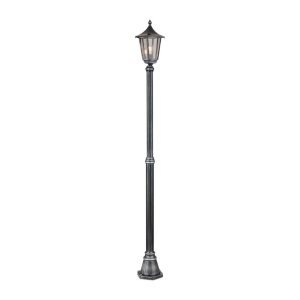 Stalp iluminat exterior stil clasic IP43 H211 Hermine AL 11K/82516/A schwarz-silber OR - Img 6
