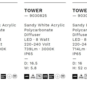Stalp LED ambiental iluminat exterior modern IP65 TOWER H-52cm 238363 universul-luminii.ro