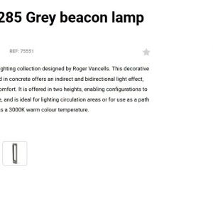 Stalp LED de exterior IP55 TOTEM 27,8cm Grey 3000K 214673 universul-luminii.ro