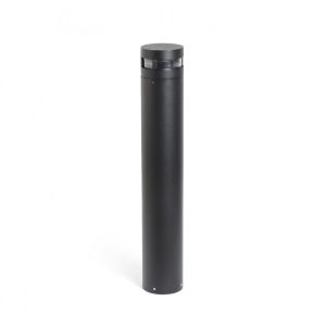 Stalp LED de iluminat exterior design modern IP65 BAST negru H-95cm